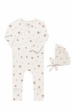 Vintage Rose Bamboo Wrap Footie