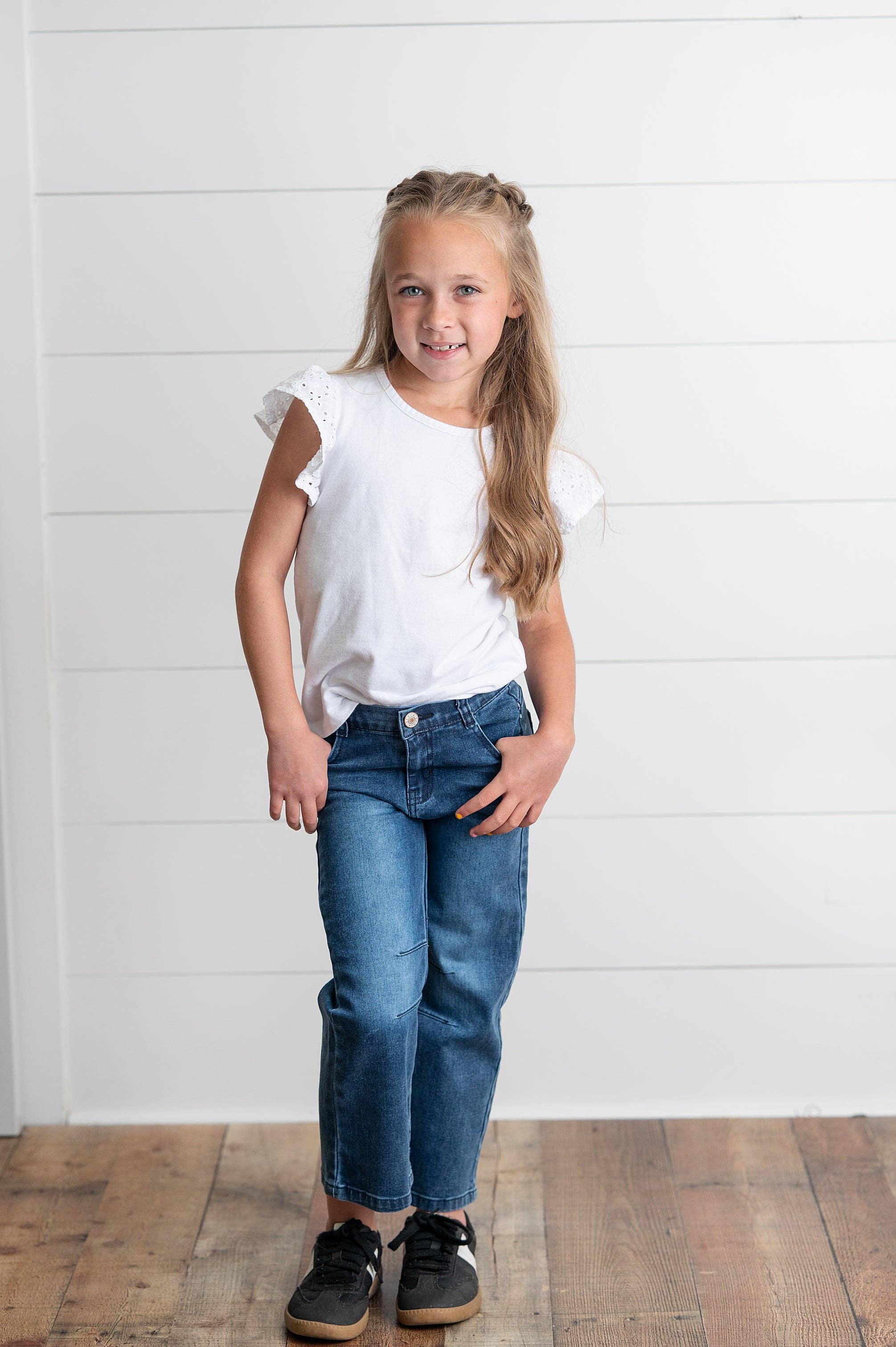 Medium Wash Horse Shoe Jeans