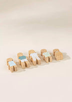 Set of 5 Family Wooden Doll House Characters