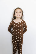 Espresso Polkadot Bamboo Set