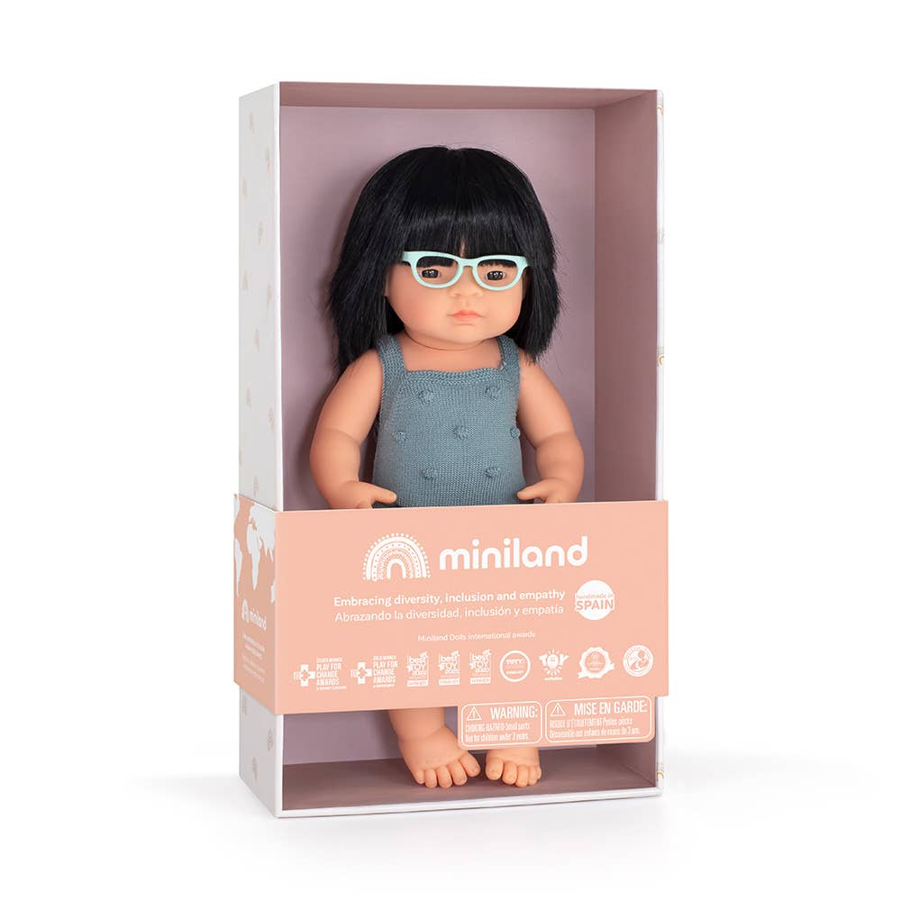 Colourful Doll Asian Girl Glasses
