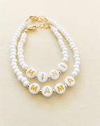 14k gold filled Mama and mini bracelets