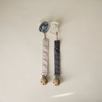 Linen Pacifier Clip 2-Pack