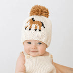 Pony Beanie Hat Natural for Baby & Kids