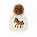 Pony Beanie Hat Natural for Baby & Kids
