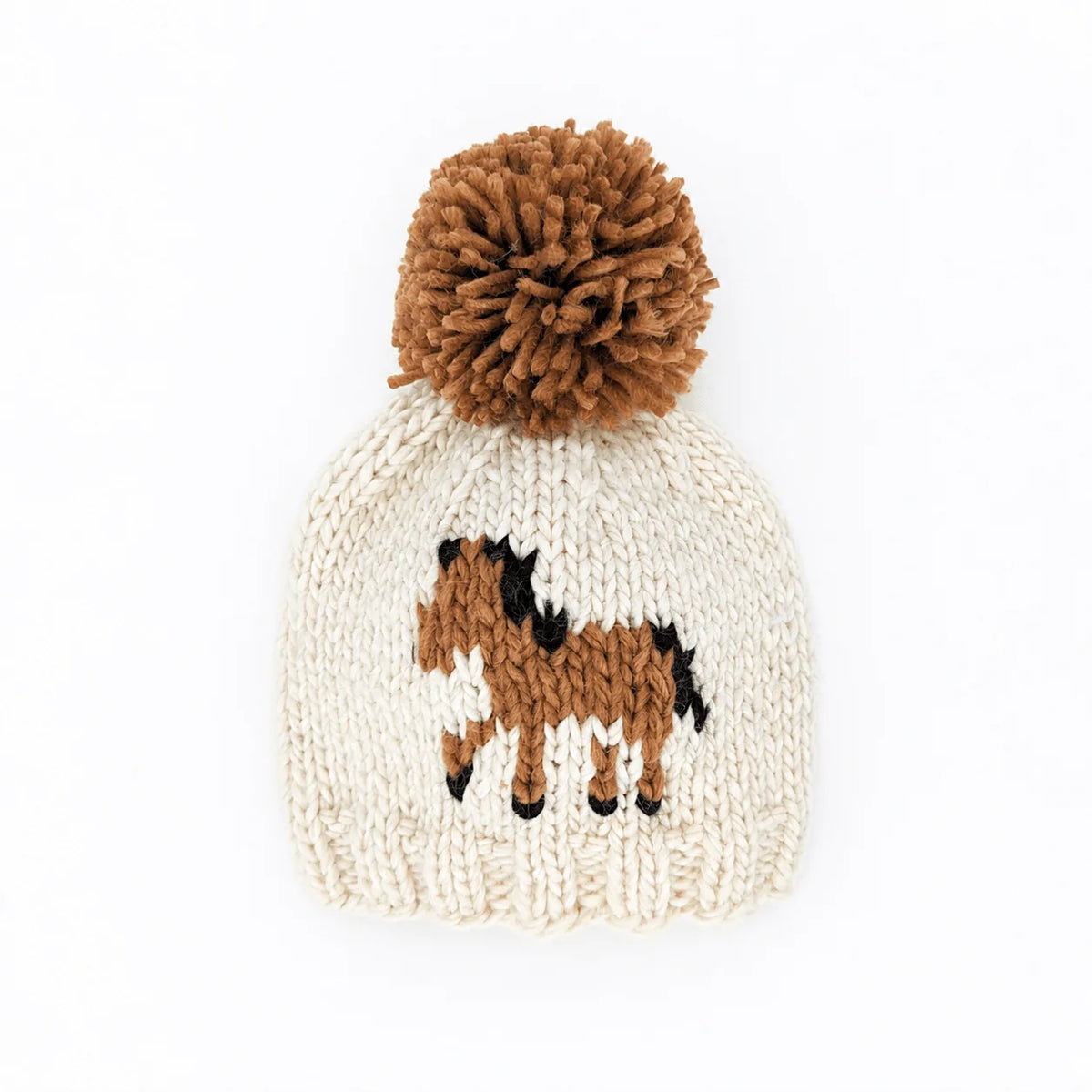 Pony Beanie Hat Natural for Baby & Kids